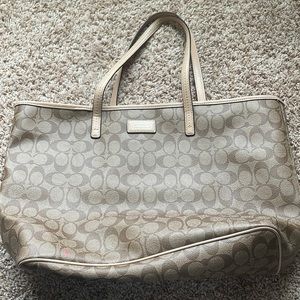 Coach park metro signature tote